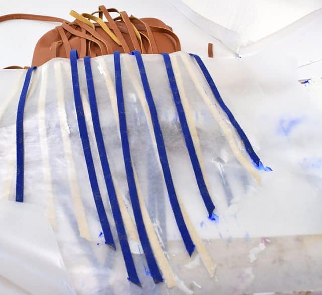 DIY Patriotic Fringed Bag