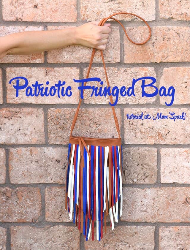DIY Patriotic Fringed Bag