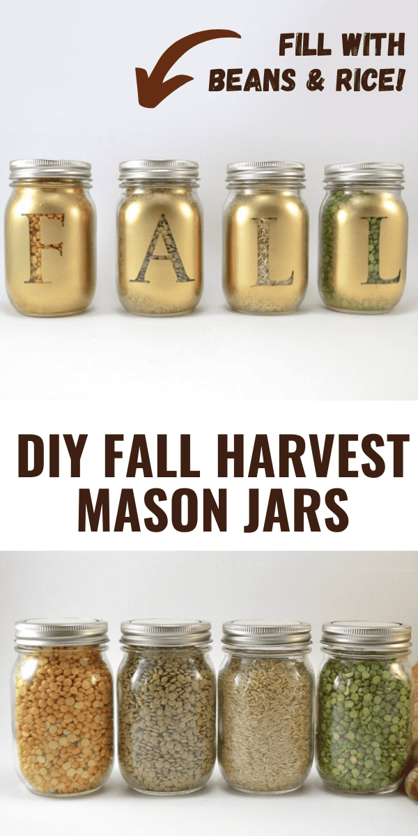 DIY Fall Harvest Mason Jar Craft