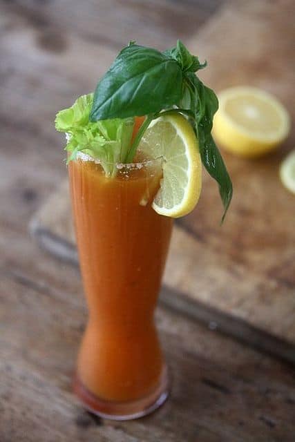 Spicy Basil Bloody Mary