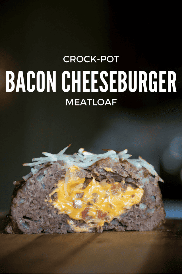 Crock-Pot Slow Cooker Bacon Cheeseburger Meatloaf Recipe