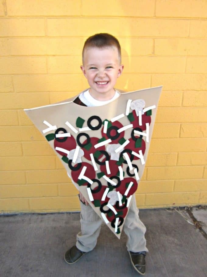 DIY Kid's Pizza Halloween Costume