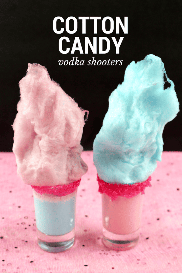 Trolls Movie Shooters with Cake and Whipped Cream Vodka Drink Recipe