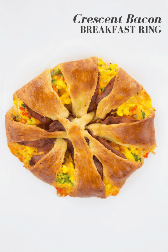 Crescent Roll Bacon, Egg, and Cheese Breakfast Ring Recipe