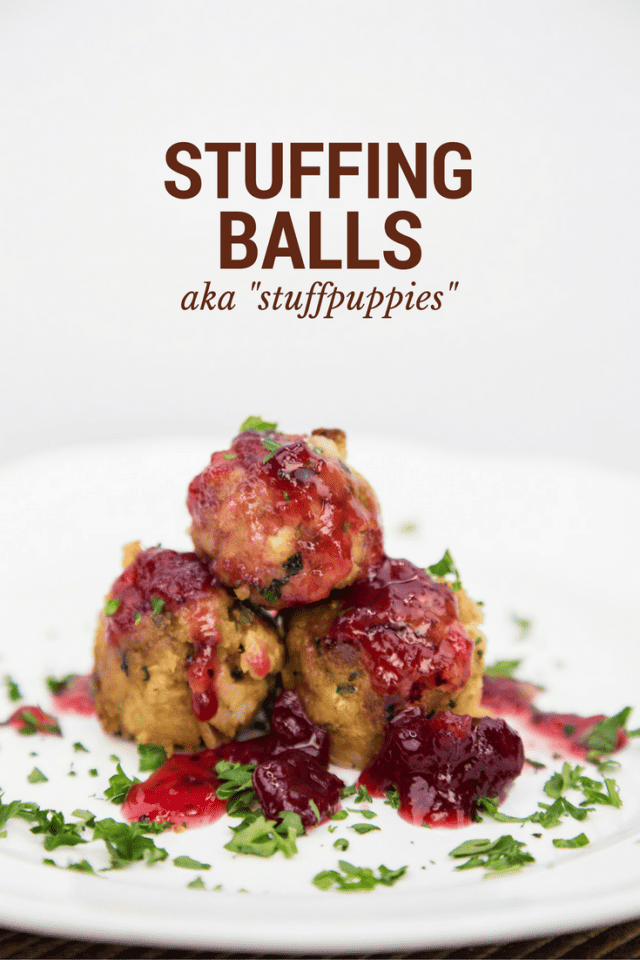 Stuffpuppies (Stuffing Ball Hushpuppies) Thanksgiving Recipe