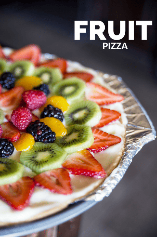 Fresh Fruit Pizza with Sugar Cookie Crust Dessert Recipe