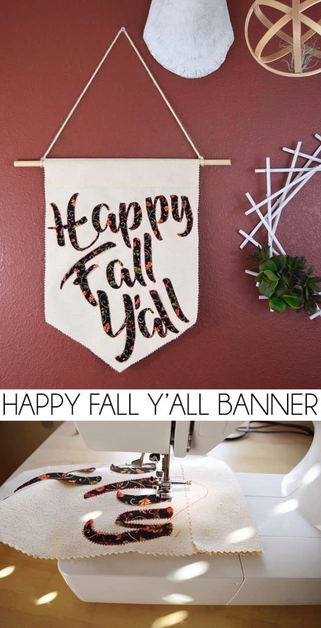 DIY Happy Fall Y'all Banner Decor
