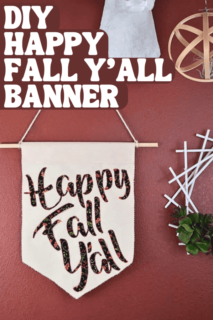 DIY Happy Fall Y'all Banner Decor