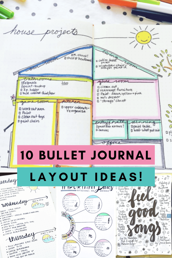 10 Bullet Journal Layout Ideas!