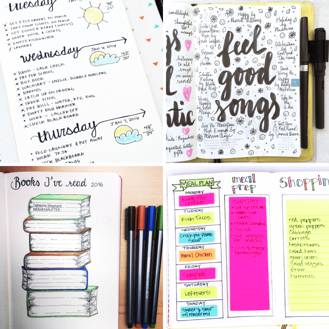 Inspo Guide to the Bujo Planner - 10 Ideas for Your Bullet J