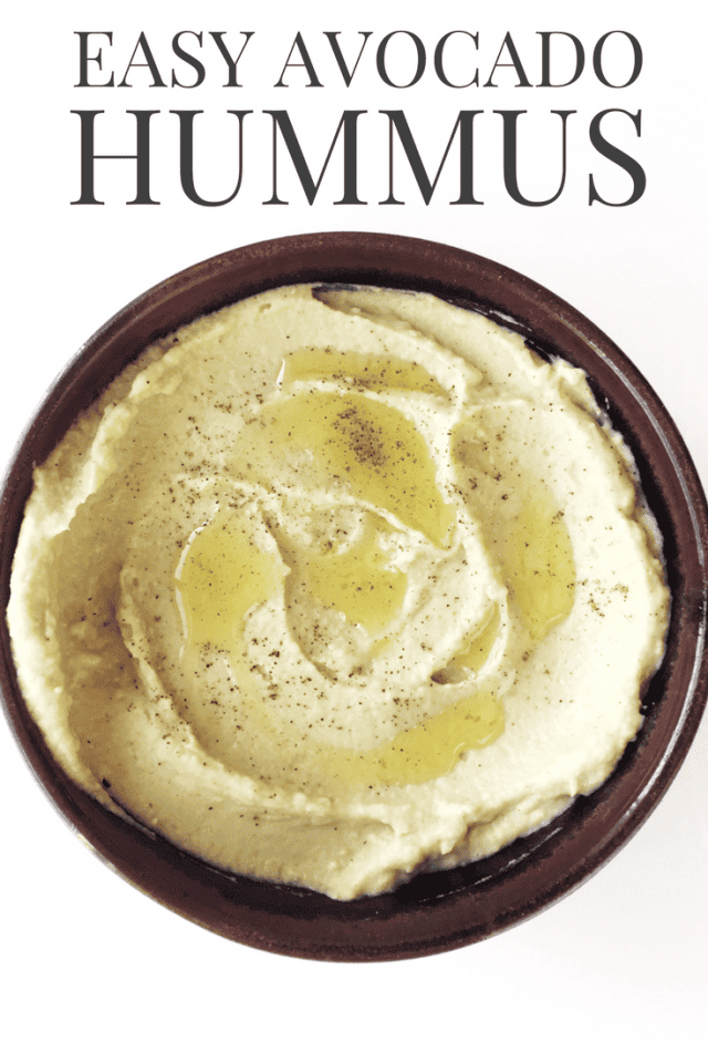 Easy Creamy Avocado Hummus Dip Recipe