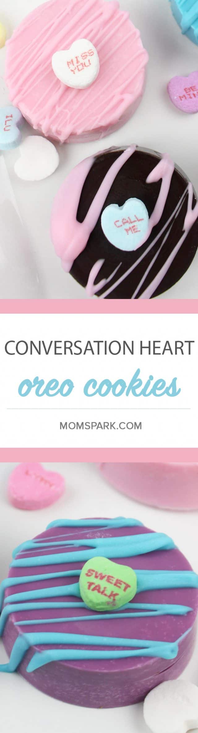 Valentine's Day Conversation Heart Oreo Cookie Dessert Recipe