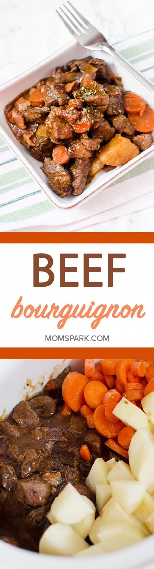 Easy Crockpot Slow Cooker Beef Bourguignon Recipe