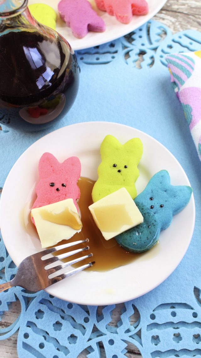 Colorful Mini Peeps Easter Pancake Recipe