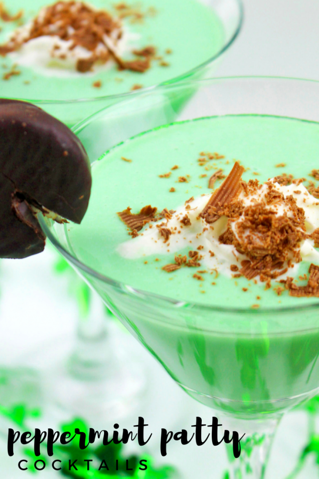 Green Peppermint Patty Cocktail Drink Recipe
