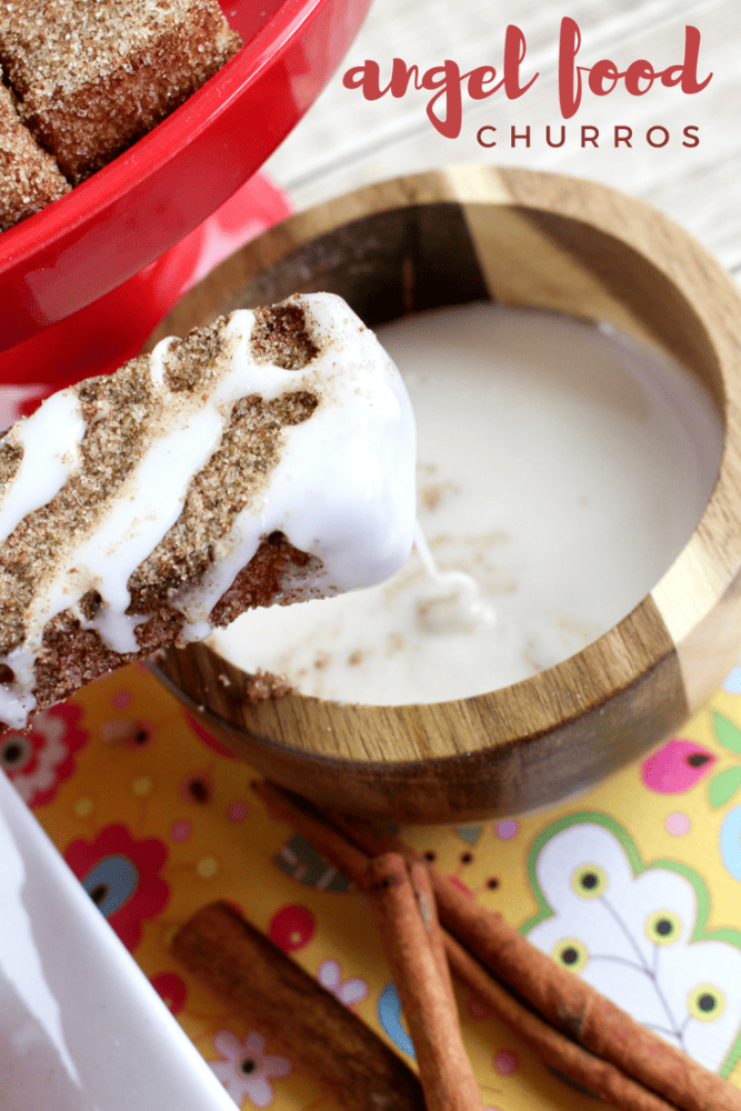 Angel Food Cake Churro Sticks with Tequila Lime Glaze Recipe Mom Spark