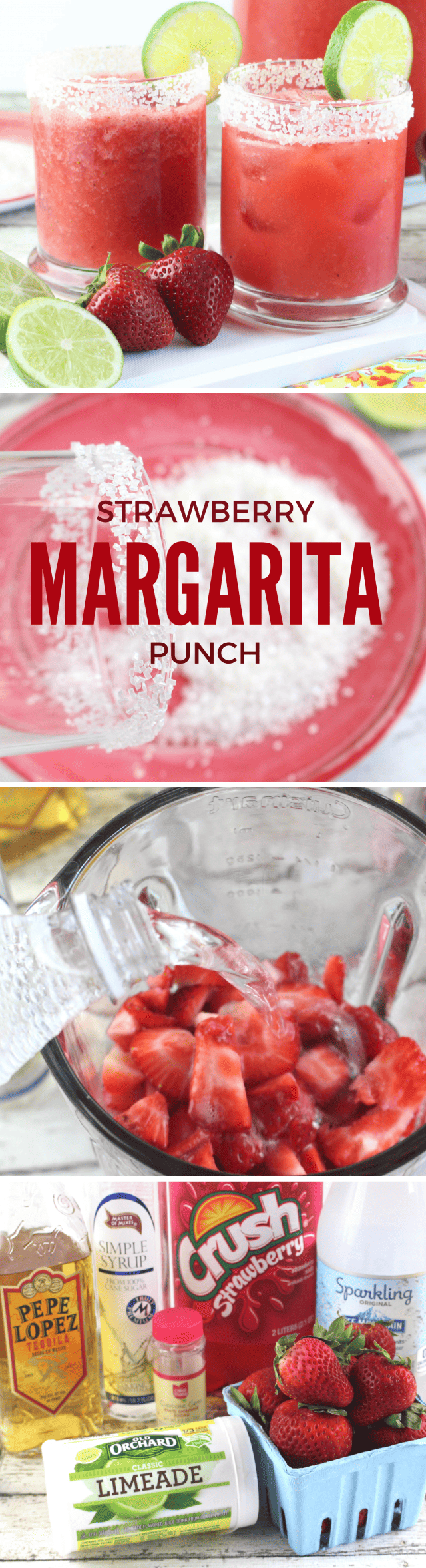 Strawberry Margarita Punch Drink Recipe