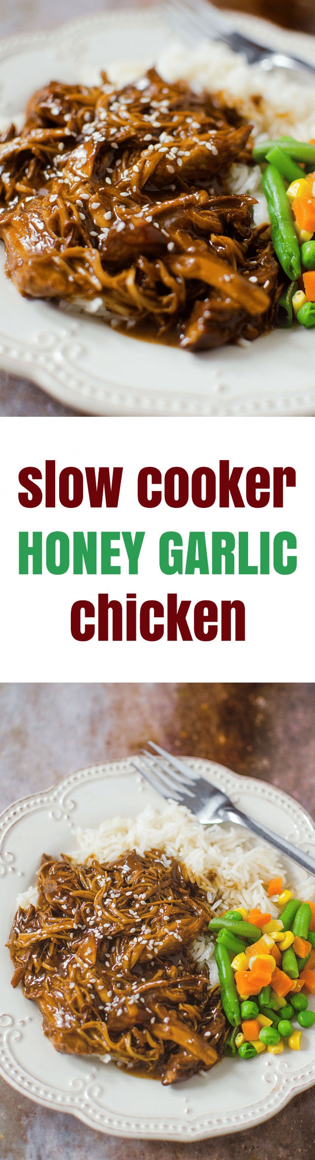 Slow Cooker Asian Honey Garlic Chicken Recipe