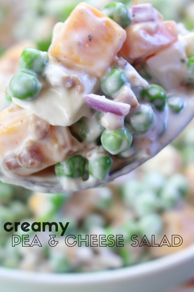 Easy Creamy Pea & Cheese Salad Recipe