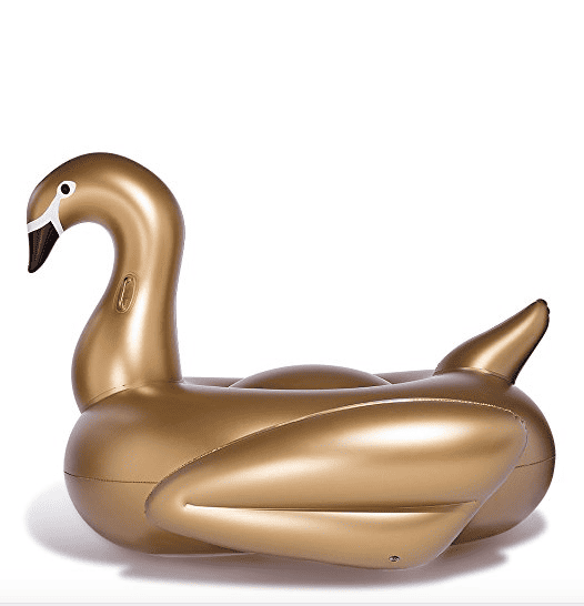 We've already shared a bunch of one-piece swimsuits moms are buying on Amazon right now. Now I'm here to share with you 17 awesome pool floats you need to bring to the pool this summer with this Gold Swan Pool Float￼