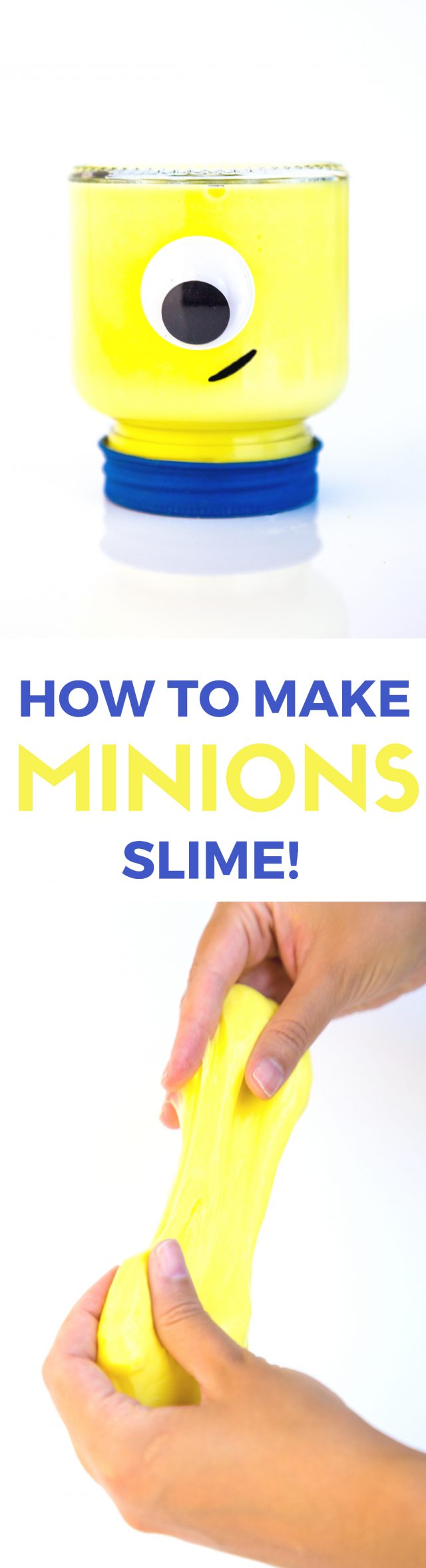 How to Make Easy Despicable Me 3 MINIONS Borax-Free Slime! In honor of the upcoming movie, we have put together a super cute (and easy) BRIGHT YELLOW Minions BORAX-FREE slime recipe that your kids will just love.