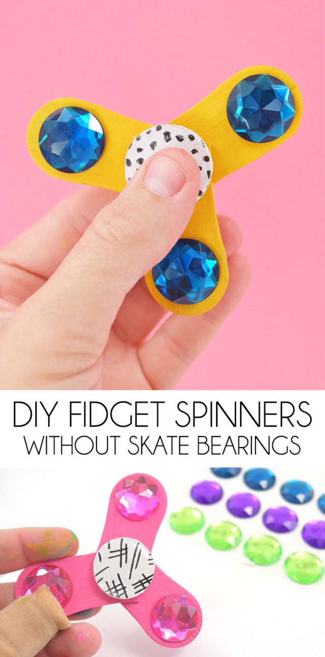 DIY Fidget Spinners without Skate Bearings