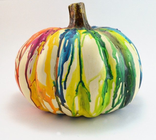 DIY Fall Halloween Melted Pumpkin Craft