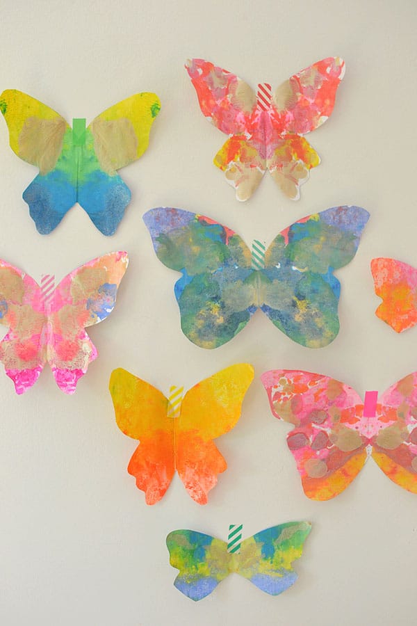 Melted Crayon Butterfly Craft