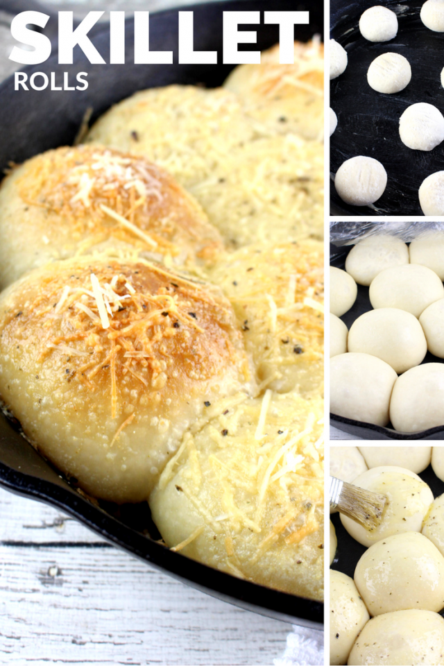 Garlic and Parmesan Skillet Rolls Recipe