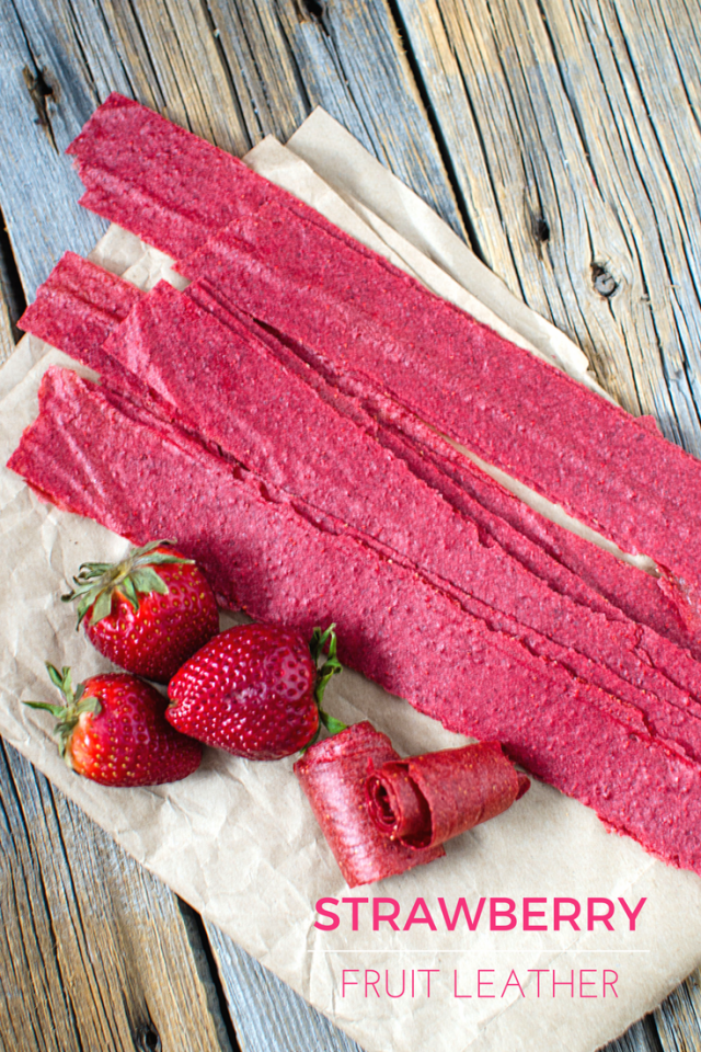 Homemade Strawberry Fruit Leather Roll-ups Recipe