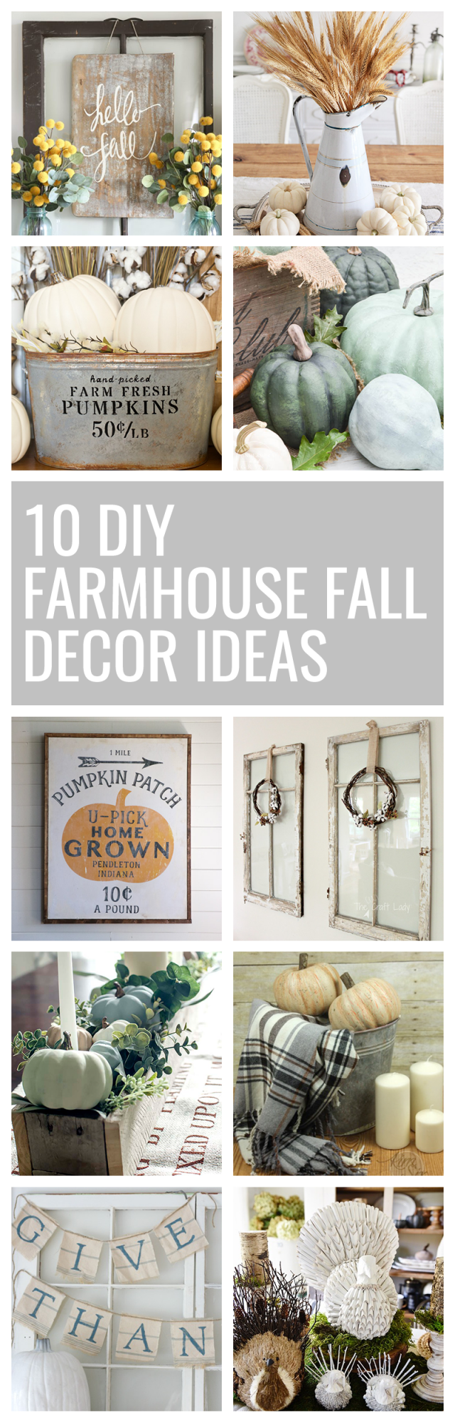 10 DIY Farmhouse Fall Decor Ideas