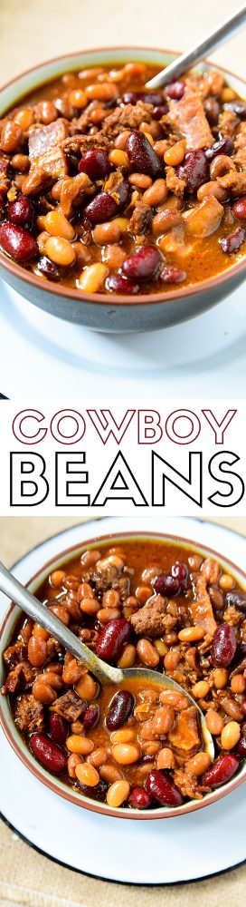 Crockpot Slow Cooker Cowboy Baked Beans Recipe