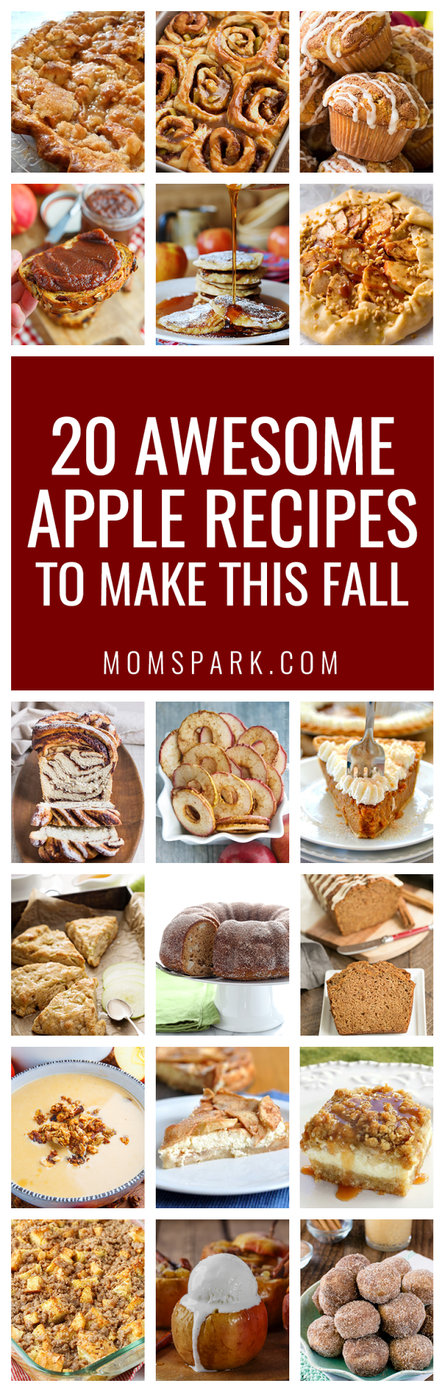 It's officially apple-picking season. Here are 20 awesome apple recipes to make this fall with all of your apples!