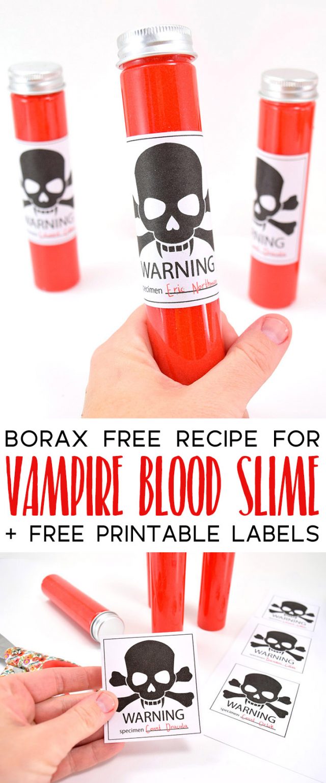 Halloween Vampire Blood Slime Craft