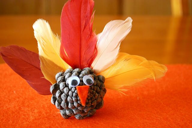 Pinecone Turkey Craft