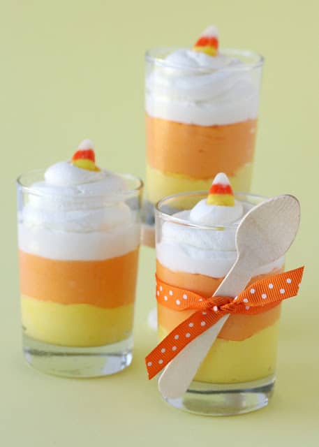 Halloween Candy Corn Cheesecake Mousse Recipe