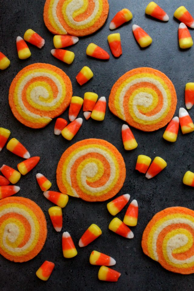 Halloween Candy Corn Swirl Cookies Recipe
