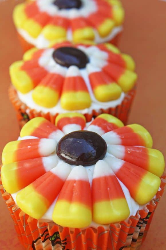 Halloween Candy Corn Cupcakes Recipe