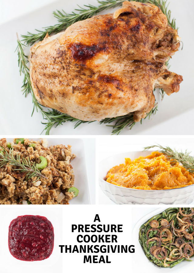 Easy Pressure Cooker Potluck Holiday Meal Plan
