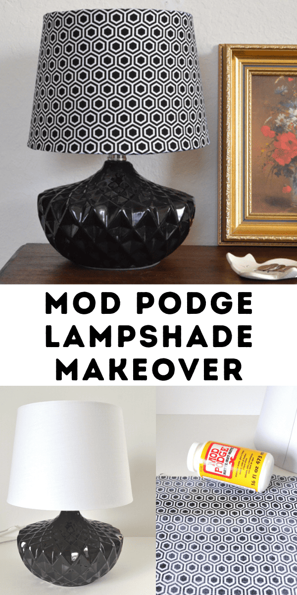 DIY Mod Podge Lampshade Makeover
