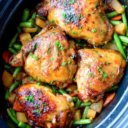 Crockpot Slow Cooker Honey Soy Chicken and Veggies - Mom Spark - Mom ...