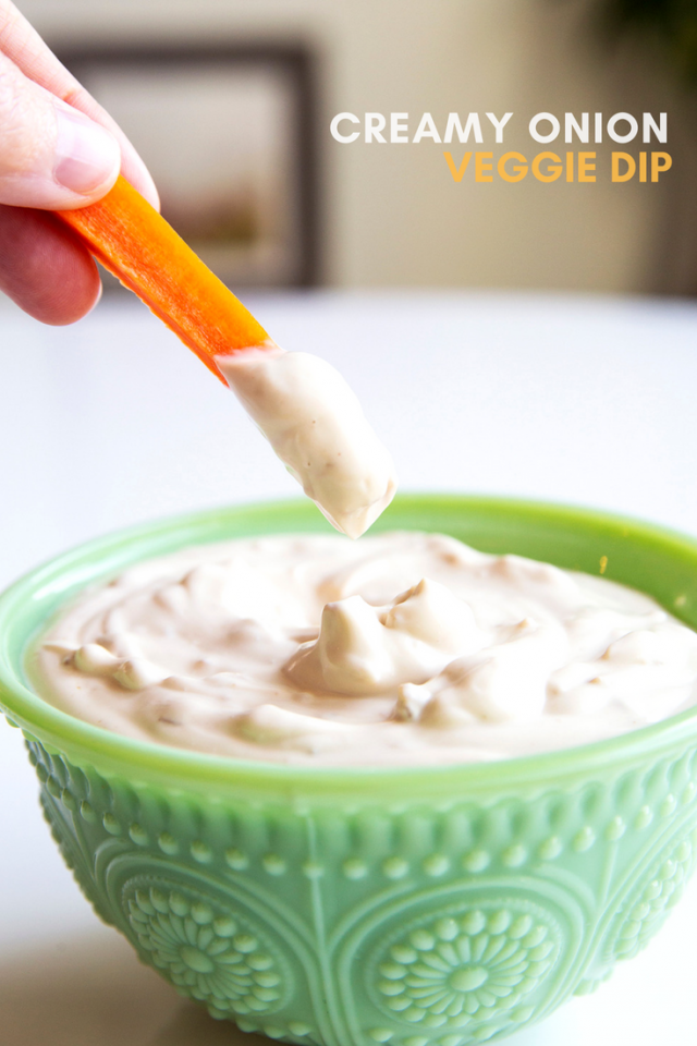 Creamy Onion Veggie Dip Recipe