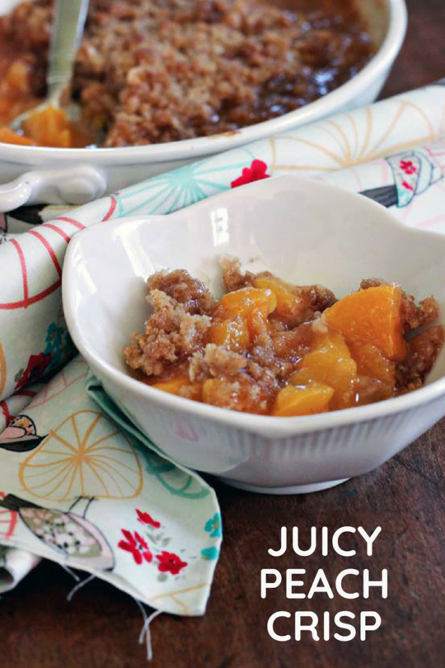 Easy Juicy Peach Crisp Recipe