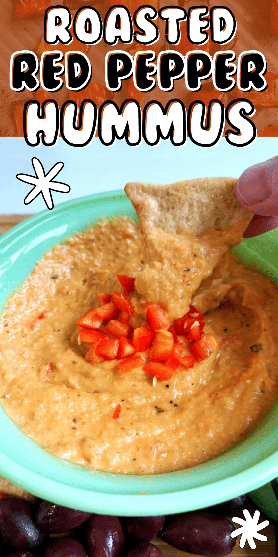 Roasted Red Pepper Hummus Dip