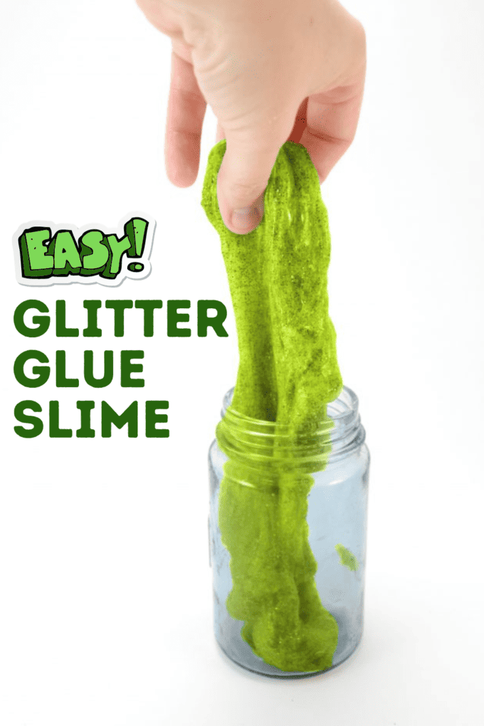 Easy DIY Glitter Glue Slime - Mom Spark - Mom Blogger