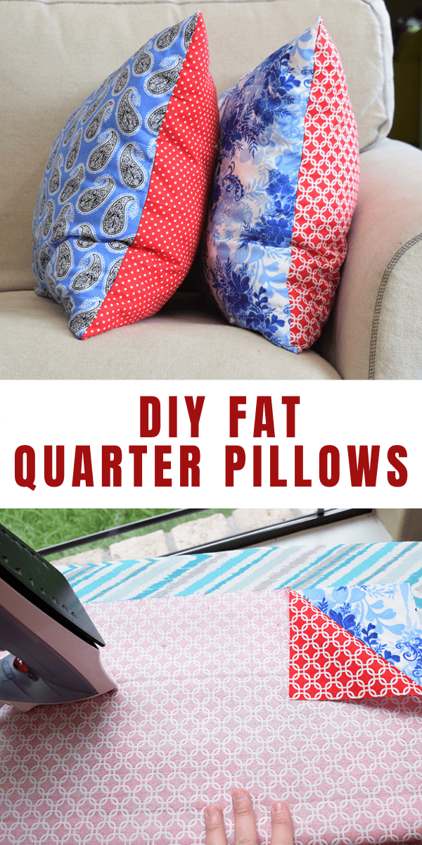 Fat Quarter Pillows DIY Tutorial