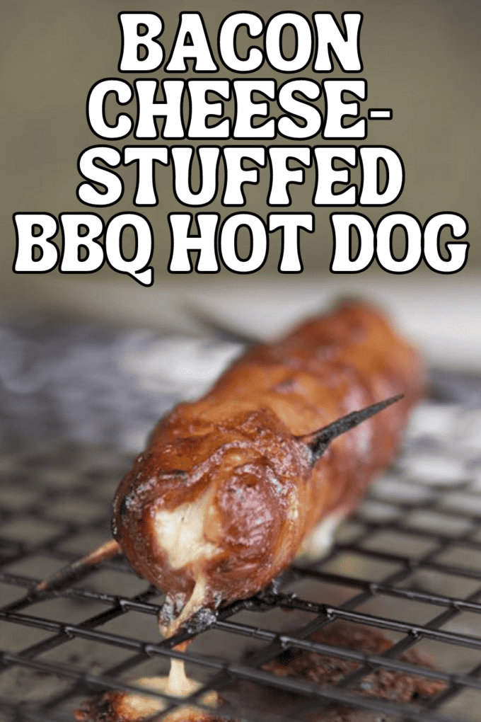 Bacon-Wrapped Cheese-Stuffed BBQ Hot Dogs Recipe
