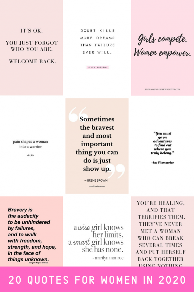 20 Inspirational Quotes for Women