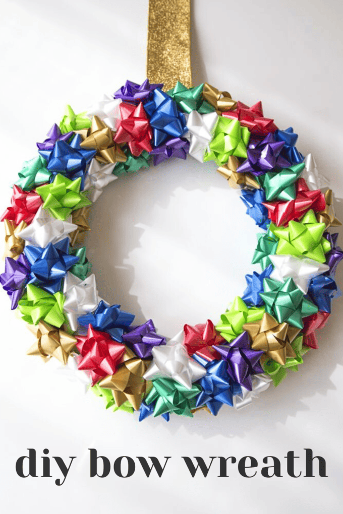 DIY Holiday Gift Bow Wreath