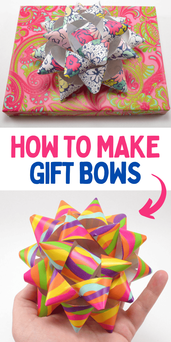How to Make DIY Paper Gift Bows for Presents - Mom Spark - Mom Blogger